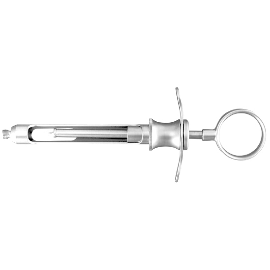 Syringe manual aspirating